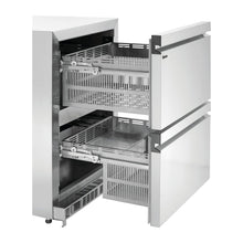 Load image into Gallery viewer, FRIDGE - Réfrigérateur de bar 2 tiroirs sous-comptoir - 260 Litres