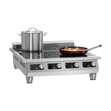 Carica l'immagine nel visualizzatore di Gallery, INDUCTION - Cuisinière à induction 4 zones - 20.0 kw