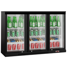 Load image into Gallery viewer, FRIDGE - Réfrigérateur de bar sous-comptoir 335 litres - 3 portes battantes