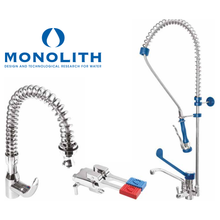 Charger l'image dans la galerie, MONOLITH - ERAMINI192K - Robinetterie professionnelle - Mini douchette mitigeur gastropro avec un robinet un trou