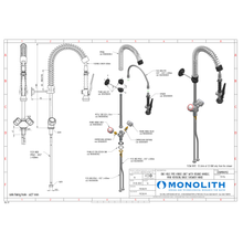 Charger l'image dans la galerie, MONOLITH - ERAMINI112 - Robinetterie professionnelle - Mini douchette mitigeur gastropro un trou