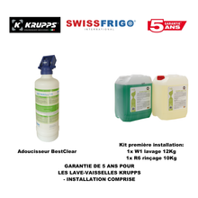 Charger l'image dans la galerie, Garantie 5 ans KRUPPS - Lave-vaisselles eco et Lave-verres et lave-vaisselles à capot (C327, C432-BT, C537T-BT, C640-BT, CH110-BT & CH1150-BT) - accessoires lave-vaisselles