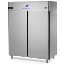 Charger l'image dans la galerie, ILSA - NEOS 1400TN - Armoire réfrigérateur PREMIUM sur roulettes - températures positives -2°C/+8°C - 2 portes en inox - GN 2/1 - eco