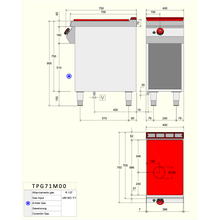 Charger l'image dans la galerie, DESCO - Cuisinière à gaz plaques coupe-feu - 7 Kw
