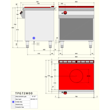 Charger l'image dans la galerie, DESCO - Cuisinière à gaz plaques coupe-feu - 8 Kw