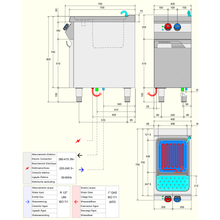 Charger l'image dans la galerie, DESCO - Cuiseur à pâtes électrique - 26 Litres - 9 Kw - placard fermé