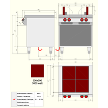 Charger l'image dans la galerie, DESCO - Plaque de mijotage électrique - 12 Kw