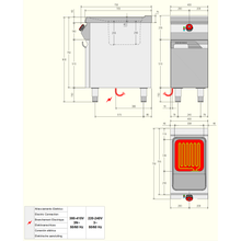 Charger l'image dans la galerie, DESCO - Friteuse 1 cuve 17 Litres - 14 Kw - Placard fermé
