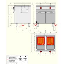 Charger l'image dans la galerie, DESCO - Friteuse 17+17 Litres - 28 Kw - Placard fermé