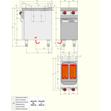 Charger l'image dans la galerie, DESCO - Friteuse 9+9 Litres - 15 Kw - Placard fermé