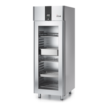 Charger l'image dans la galerie, ILSA - EVOLUTION 700TN - Armoire réfrigérée positive 1 porte sur roulettes en inox et côtés moulés -2°C/+8°C - GN 2/1 - CLASSE A
