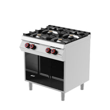 Charger l'image dans la galerie, DESCO - Cuisinière à gaz - 4 feux hermétiques 20 Kw - Placard ouvert