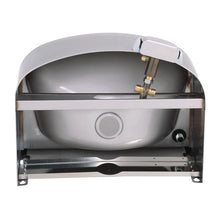 Charger l'image dans la galerie, MONOLITH - ARES055 - Lave-mains avec robinet mitigeur, commande genou et rebord arrière (eau chaude et froide) - Robinetterie professionnelle