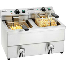 Charger l'image dans la galerie, FRYER - Friteuse électrique 8+8 - 16 litres / Avec robinet de vidange - Imbiss 2