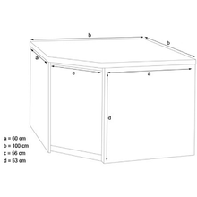 Cargue la imagen en la galería, Table de travail Encoignure - avec porte battante