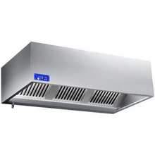 Load image into Gallery viewer, CAPPA - Hotte inox murale cubique dynamique 1,2 m - avec moteur, contrôleur, filtre et la lampe