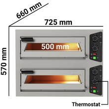 Charger l'image dans la galerie, PIZZAGROUP - Four à pizza électrique 4+4x25 cm manuel / Italie