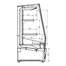 Charger l'image dans la galerie, GLEE - Armoire murale réfrigérée ouverte - self service - Joy30 Lite Dark SmartScreen - 258 Litres - Full black