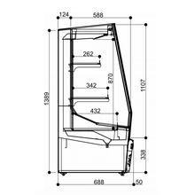 Charger l'image dans la galerie, GLEE - Armoire murale à boissons ouverte réfrigérée - self service - Joy 30 Lite - 258 Litres - Full black