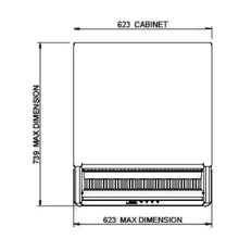 Charger l'image dans la galerie, GLEE - Armoire murale à boissons ouverte réfrigérée - self service - Joy 30 Lite - 258 Litres - Full black