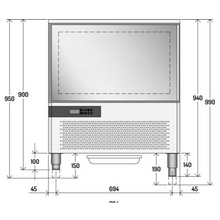 Charger l'image dans la galerie, ILSA - Refroidisseur rapide 5x GN 1/1 + EN 400 x 600 mm - surgélateur - Best-seller