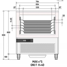 Charger l'image dans la galerie, ILSA - Refroidisseur rapide 5x GN 1/1 + EN 400 x 600 mm - surgélateur - Best-seller
