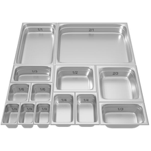 Görseli Galeri görüntüleyiciye yükleyin, Bac gastronorme inox GN 1/4 - Profondeur 40 mm