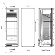 Cargue la imagen en la galería, Cave à vin de 400 litres - avec 1 porte verre