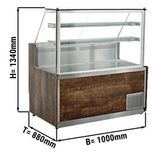 Carica l'immagine nel visualizzatore di Gallery, UNDERWOOD - Vitrine réfrigérée 1,0 m - granit noir
