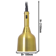 Load image into Gallery viewer, Chauffe-snack / Lampe chauffante - Ø 180 mm - laiton