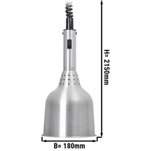 Load image into Gallery viewer, Chauffe-snack / Lampe chauffante - Ø 180 mm - gris