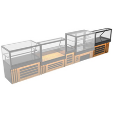 Load image into Gallery viewer, DADA - Vitrine chauffante avec plaque chauffante - 1,5 x 0,8 m