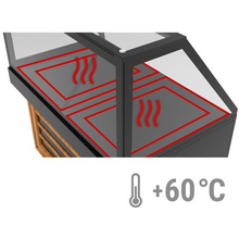 Load image into Gallery viewer, DADA - Vitrine chauffante avec plaque chauffante - 1,8 x 0,8 m