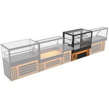 Load image into Gallery viewer, DADA - Vitrine à gâteaux de pâtisserie neutre - 1,3 x 0,8 m