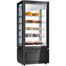 Charger l'image dans la galerie, SAGI - Vitrine panoramique de congélation -22°C/+5°C - 457 litres - avec 5 étagères en verre - Noir