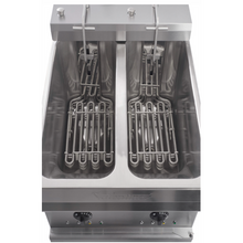 Charger l'image dans la galerie, VALENTINE - EVO 2200 - Friteuse double sur pied 2x8 Litres - 14,4 Kw - Swiss made - EcoGastro - EcoGastro