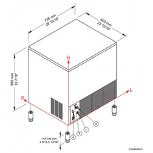Charger l'image dans la galerie, BREMA - CB 640 W HC - Machine à glaçons - 67Kg/24h - Forme cubique