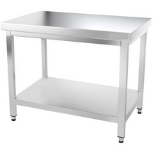 Charger l'image dans la galerie, Table de travail inox PREMIUM 1,0 m - Avec étagère basse