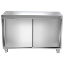 Load image into Gallery viewer, Armoire de travail inox PREMIUM 1,0 m - avec portes coulissantes