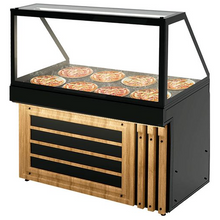 Load image into Gallery viewer, DADA - Vitrine chauffante avec plaque chauffante - 1,5 x 0,8 m