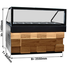 Görseli Galeri görüntüleyiciye yükleyin, SOPRANO - Saladette 2,55 m - 6x GN 1/1