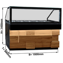 Carica l'immagine nel visualizzatore di Gallery, SOPRANO - Vitrine chauffante 1,80 m - 5 x GN 1/1