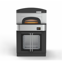 Charger l'image dans la galerie, PIZZAGROUP - NAPOLI KVARA 550-6C - Four à pizza napolitain électrique digital 6 pizzas avec hotte - sur étuve de 12 bacs à pâtons +5°C/+50°C - 400Volt