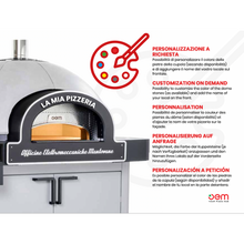 Carica l'immagine nel visualizzatore di Gallery, OEM - DOME TOUCH - Four à pizza napolitain électrique digital 530° - 7 pizzas ø35cm - 400 Volt