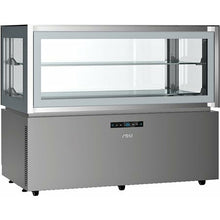 Cargue la imagen en la galería, SAGI - Vitrine de pâtisserie panoramique de réfrigération verticale +2°C/+10°C - Argenté