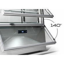 Cargue la imagen en la galería, SAGI - Vitrine de pâtisserie panoramique de réfrigération verticale +2°C/+10°C - Argenté
