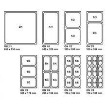 Görseli Galeri görüntüleyiciye yükleyin, Bac gastronorme inox GN 1/1 - Profondeur 40 mm