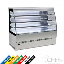 Charger l'image dans la galerie, TECNODOM - Armoire murale réfrigérée ouverte - Self Service - EVO 180 SELF - Inox