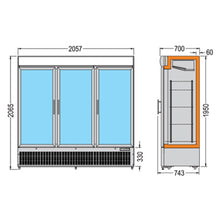 Charger l'image dans la galerie, TECFRIGO - Polo 1400 GV Spot - Frigo mural à boissons 1657 Litres - 3 Portes - Best-seller