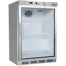 Cargue la imagen en la galería, FRIDGE - Frigo statique vitré sous-comptoir - 130 Litres

